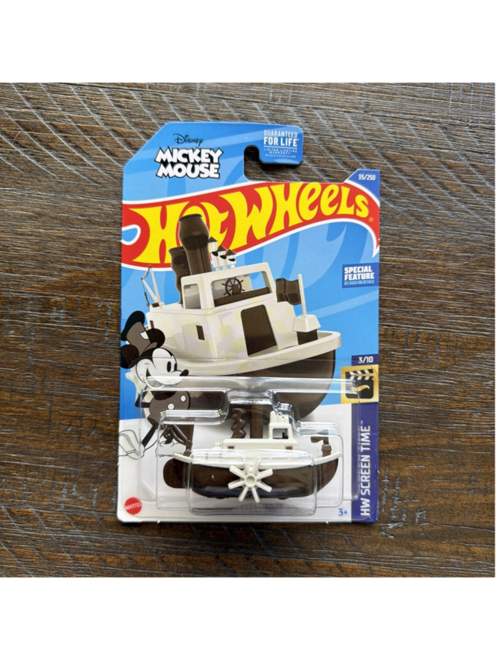 2022 Hot Wheels 35/250 Screen Time-Mickey Mouse 3/10 Disney Steamboat Brown/Gray